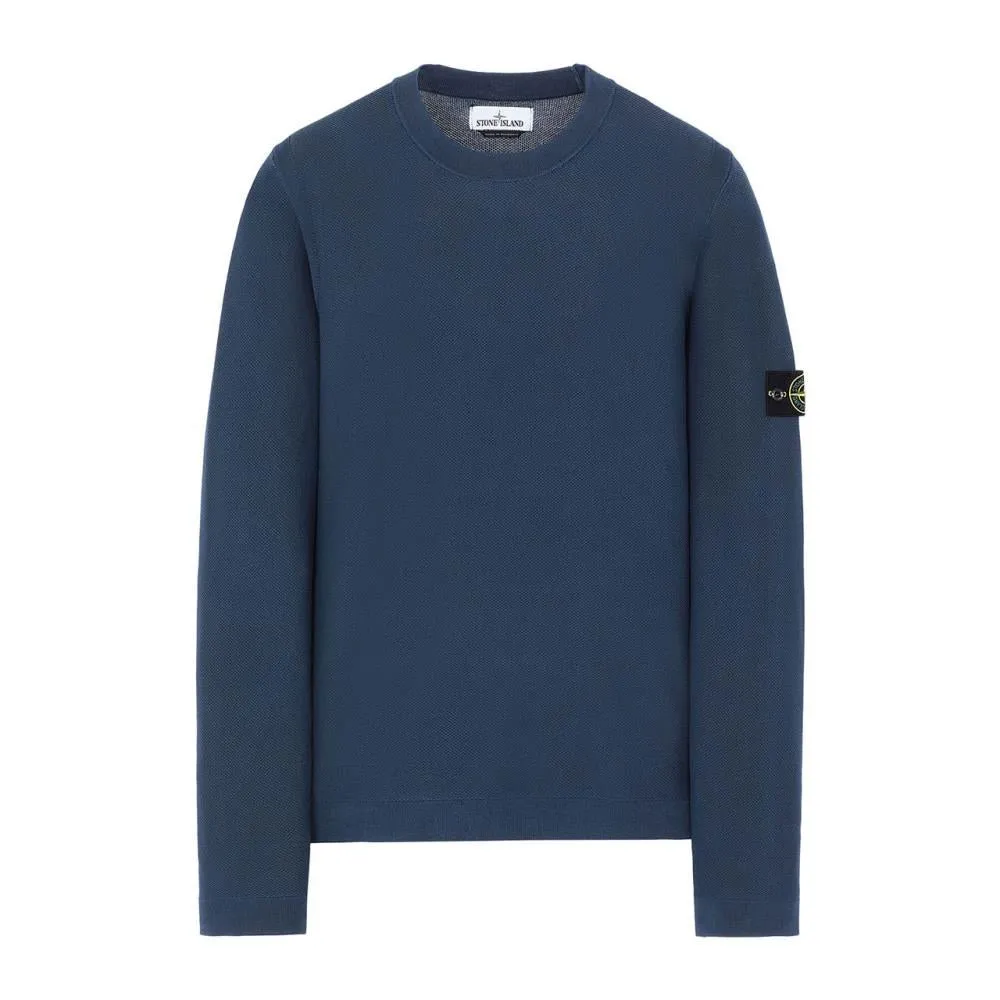 Stone Island Pigment DYE Knit Pullover (Navy)