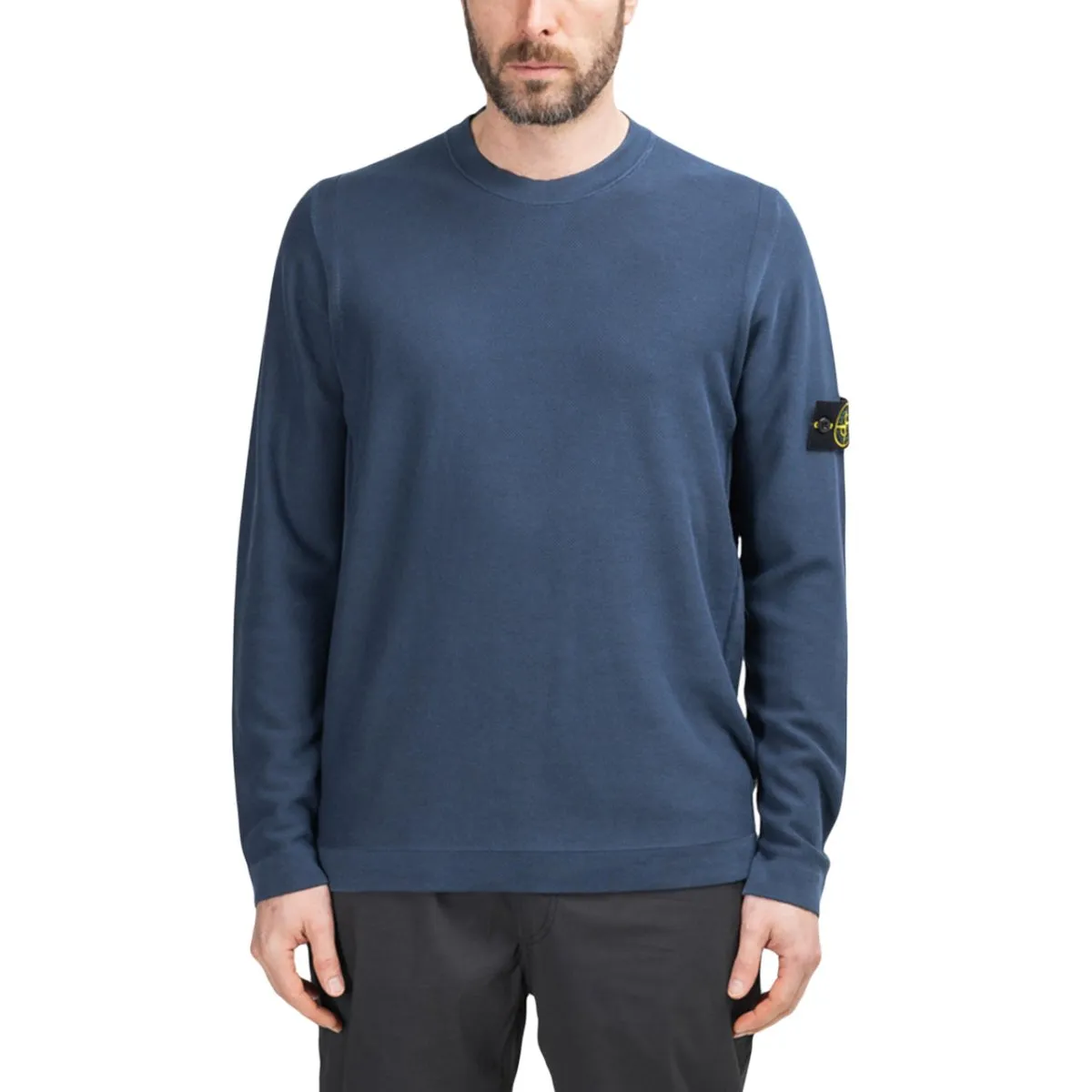 Stone Island Pigment DYE Knit Pullover (Navy)