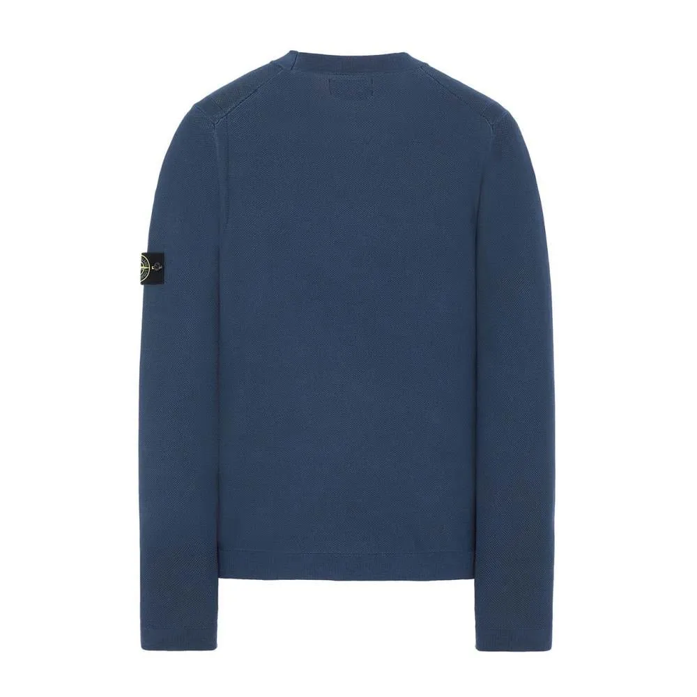 Stone Island Pigment DYE Knit Pullover (Navy)