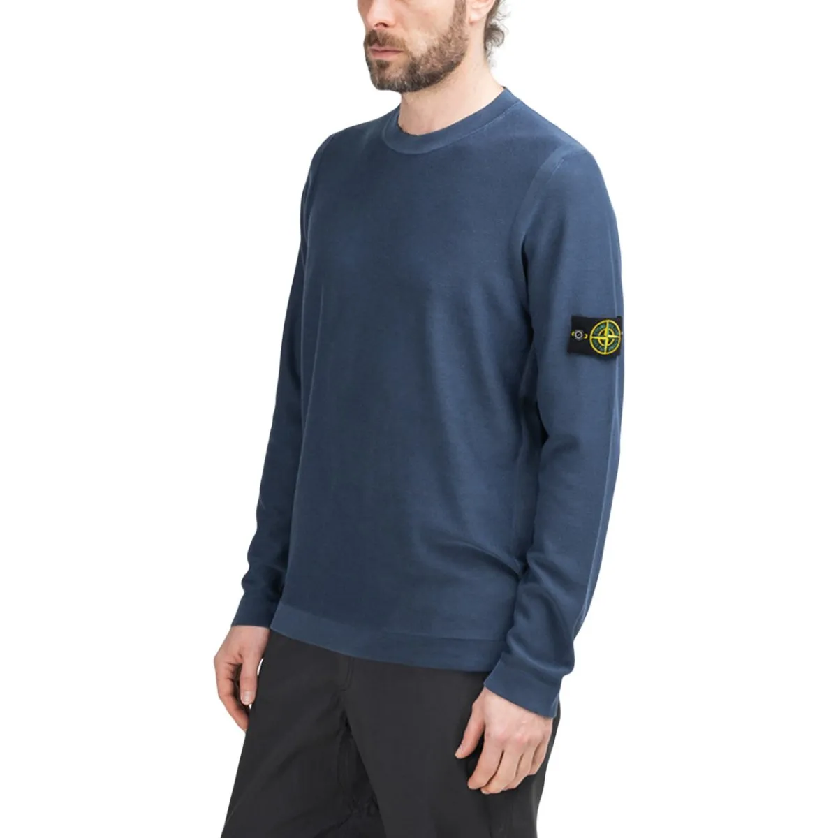 Stone Island Pigment DYE Knit Pullover (Navy)