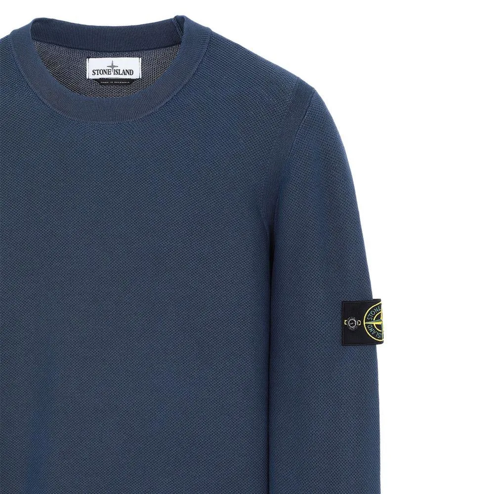 Stone Island Pigment DYE Knit Pullover (Navy)