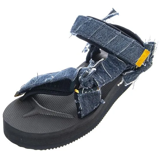 SUICOKE Womens Depa-FbcpoCab Denim Blue Sandals