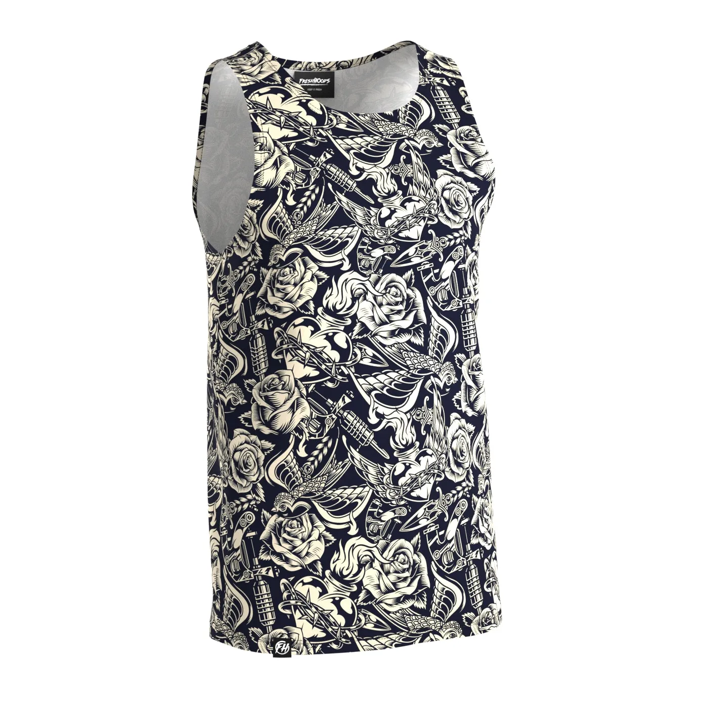 Tattoo Pattern Tank Top