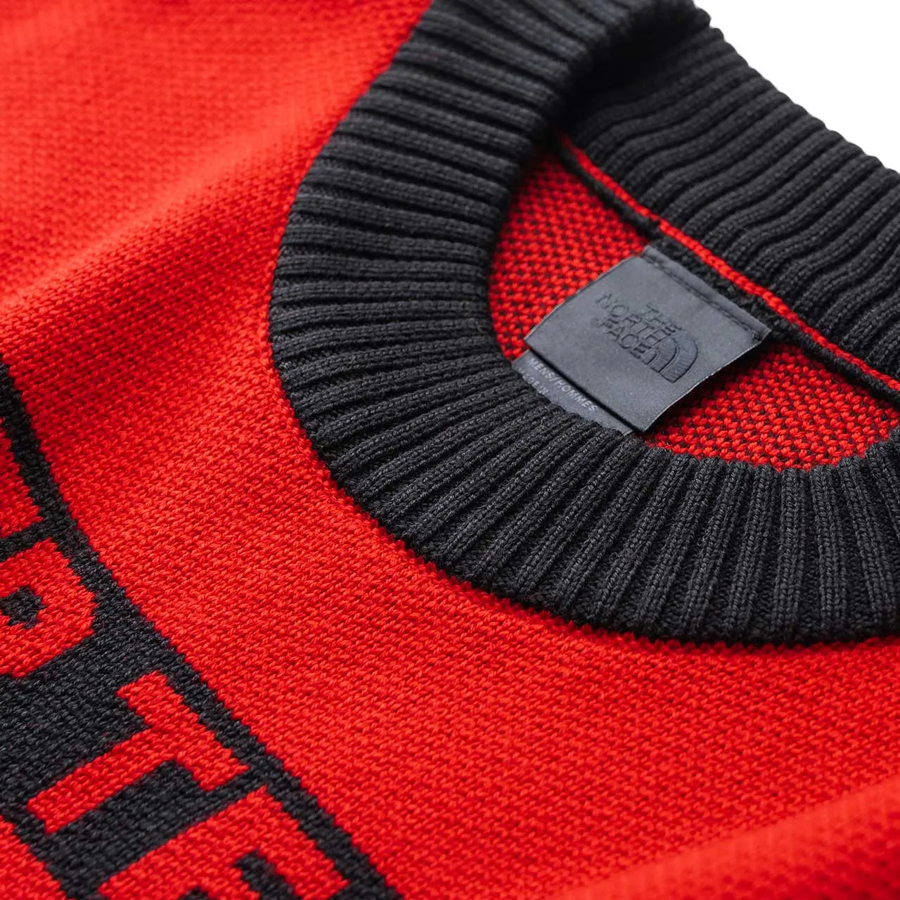 the north face black series steep tech knit top (haute red)