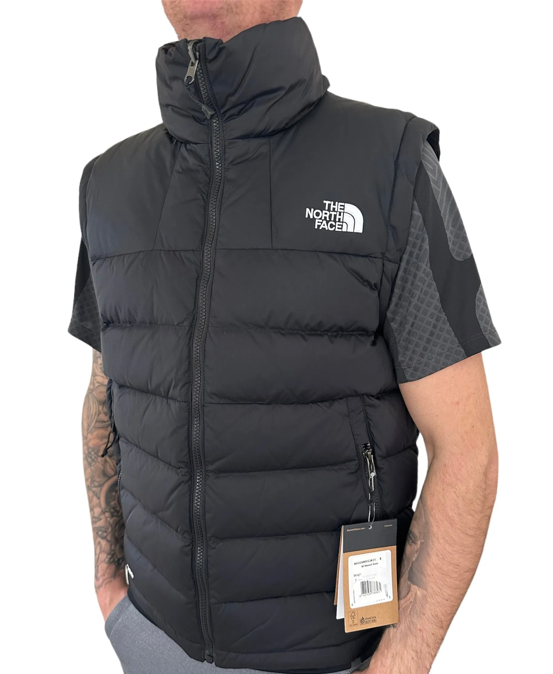 THE NORTH FACE DOWN MASSIF BODYWARMER GILET - BLACK