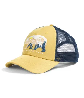 The North Face Embroidered Mudder Trucker Yellow Silt Summit Navy Bear Graphic