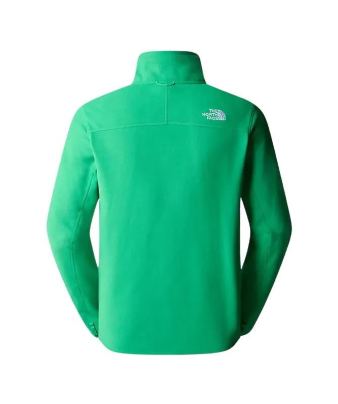 The North Face Men's100 Glacier Full Zip Fleece | Emerald NF0A855XPO8 at Kular Fashion