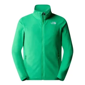 The North Face Men's100 Glacier Full Zip Fleece | Emerald NF0A855XPO8 at Kular Fashion