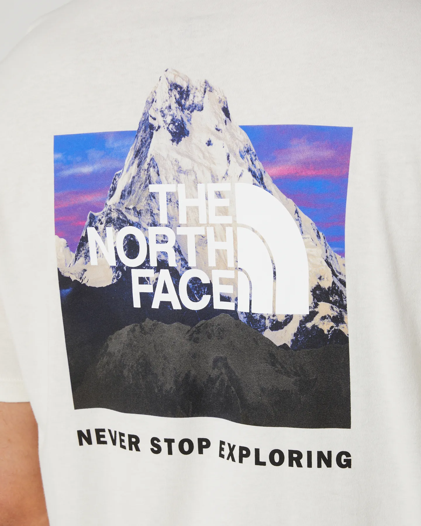 The North Face Mens Short-Sleeve Box Nse Tee - Gardenia White | SurfStitch