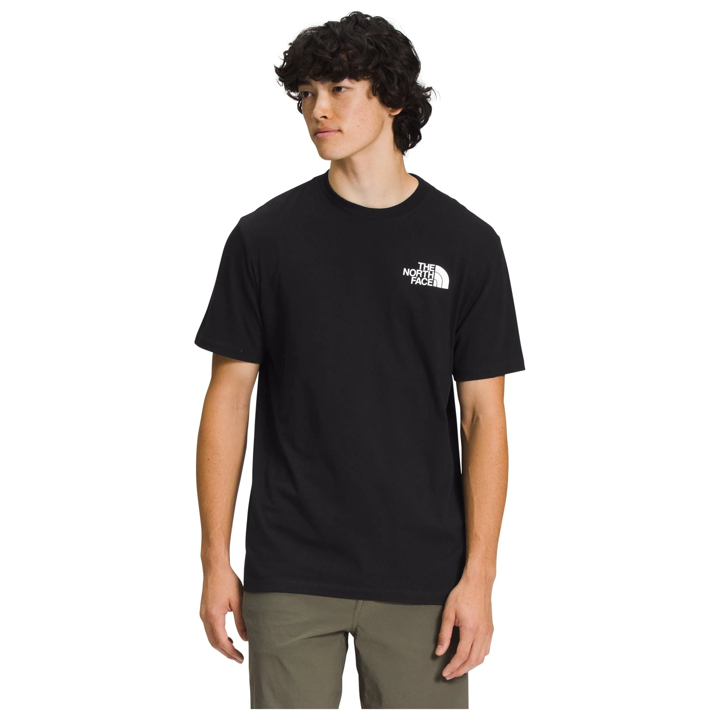 The North Face Men's Short Sleeve Box NSE Tee in TNF Black TNF White