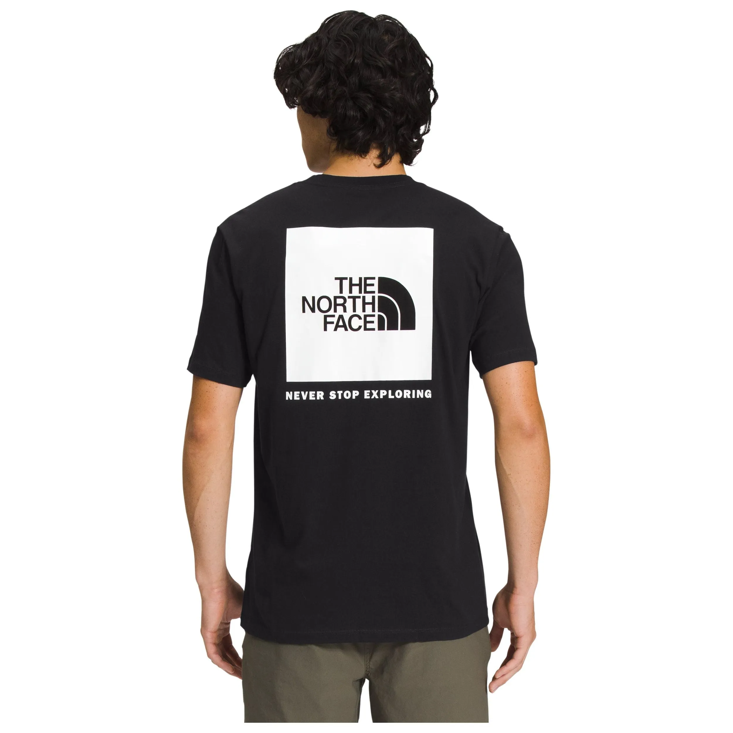 The North Face Men's Short Sleeve Box NSE Tee in TNF Black TNF White