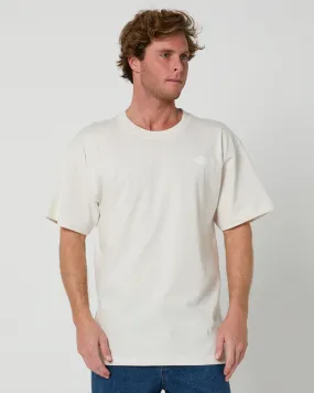 The North Face Mens Short-Sleeve Evolution Box Fit Tee - White Dune | SurfStitch