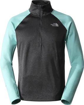 The North Face Men's 1/4 Zip Run Fleece Tnf Black/Wasabi | Buy The North Face Men's 1/4 Zip Run Fleece Tnf Black/Wasab