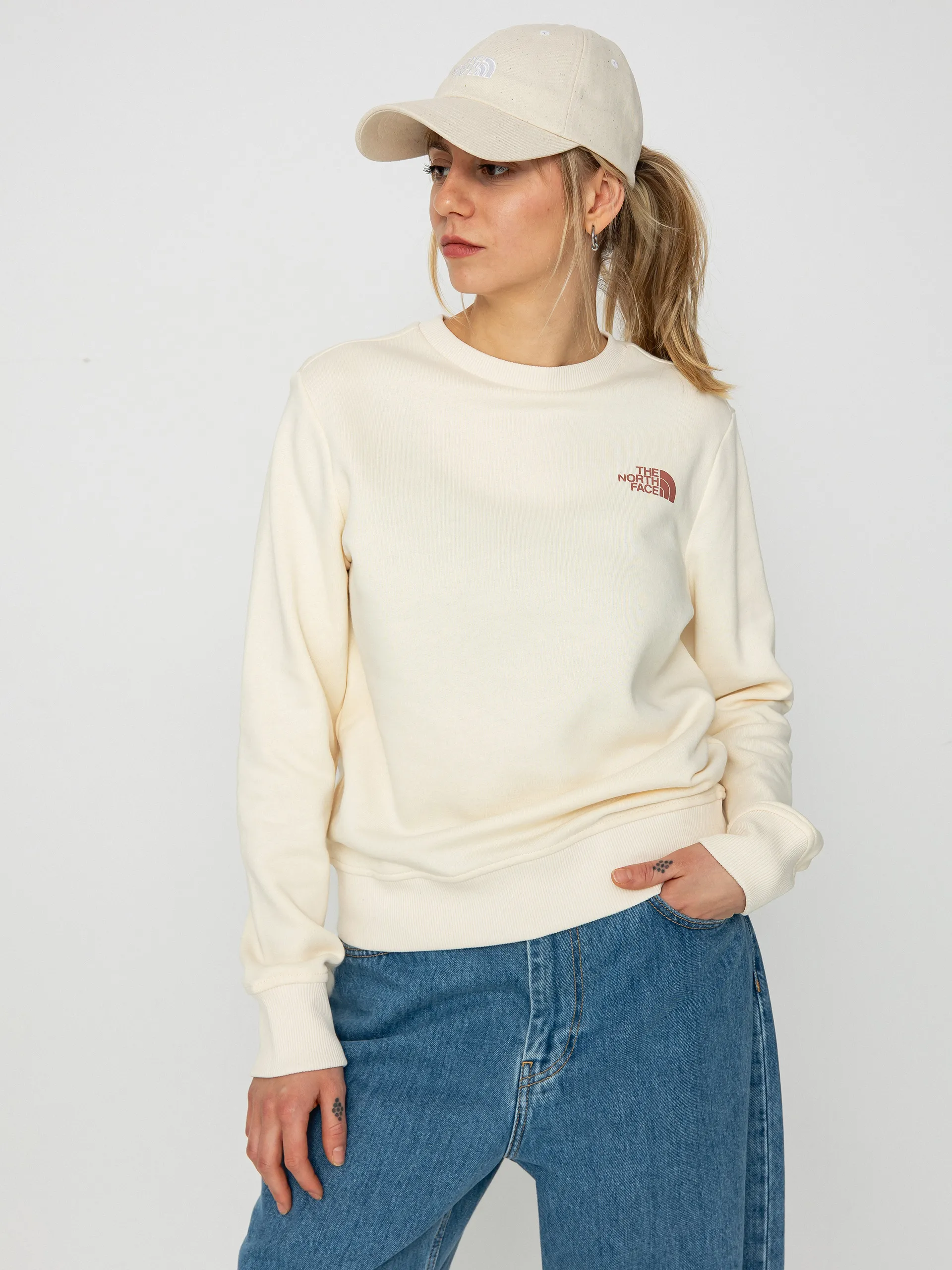 The North Face Sweatshirt Graphic Crew 3 Wmn (white dune)