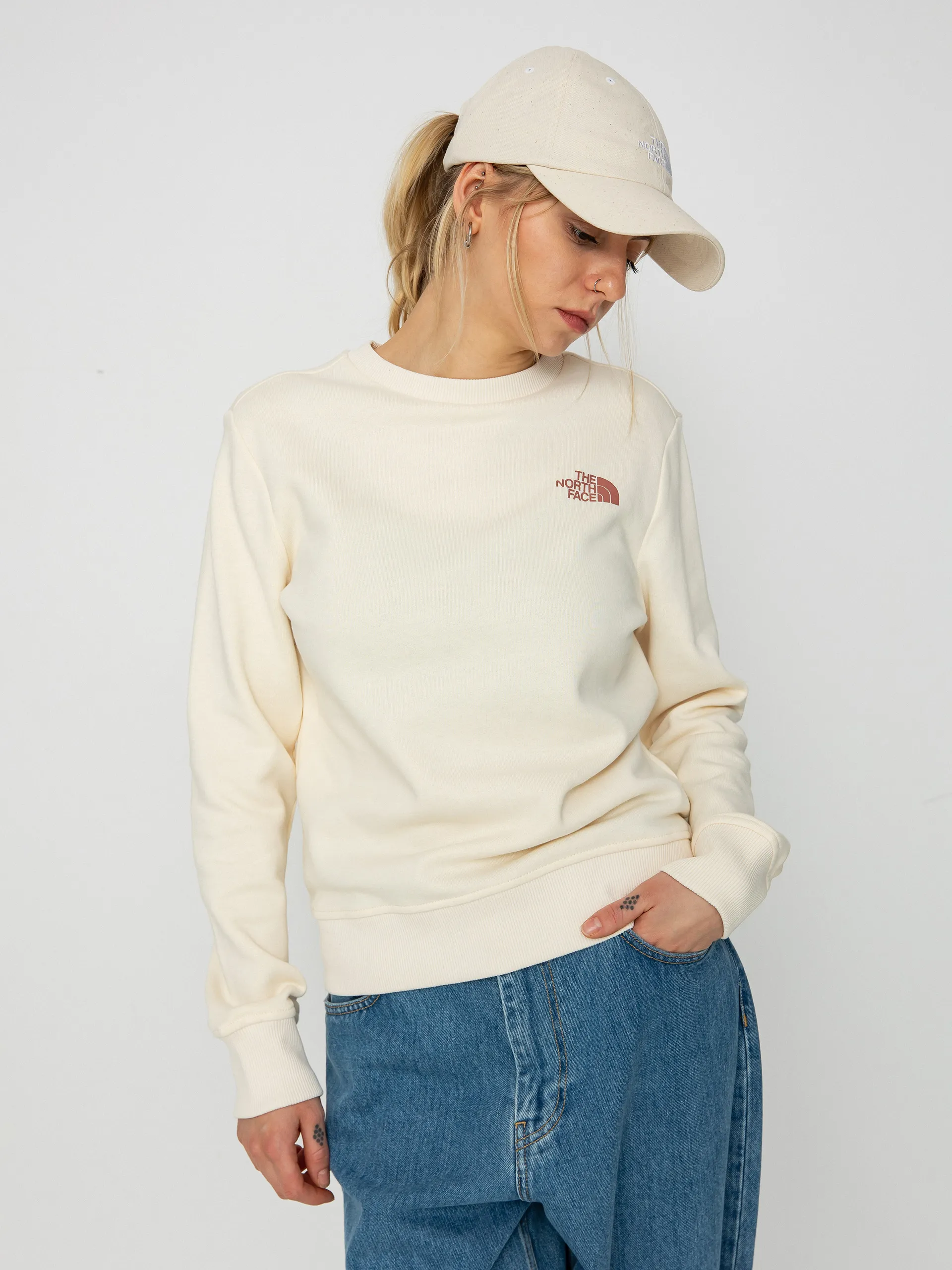 The North Face Sweatshirt Graphic Crew 3 Wmn (white dune)