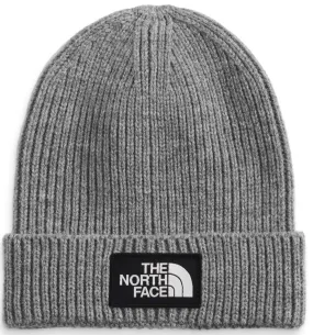 The North Face TNF Logo Box Cuffed Beanie TNF Medium Grey Heather