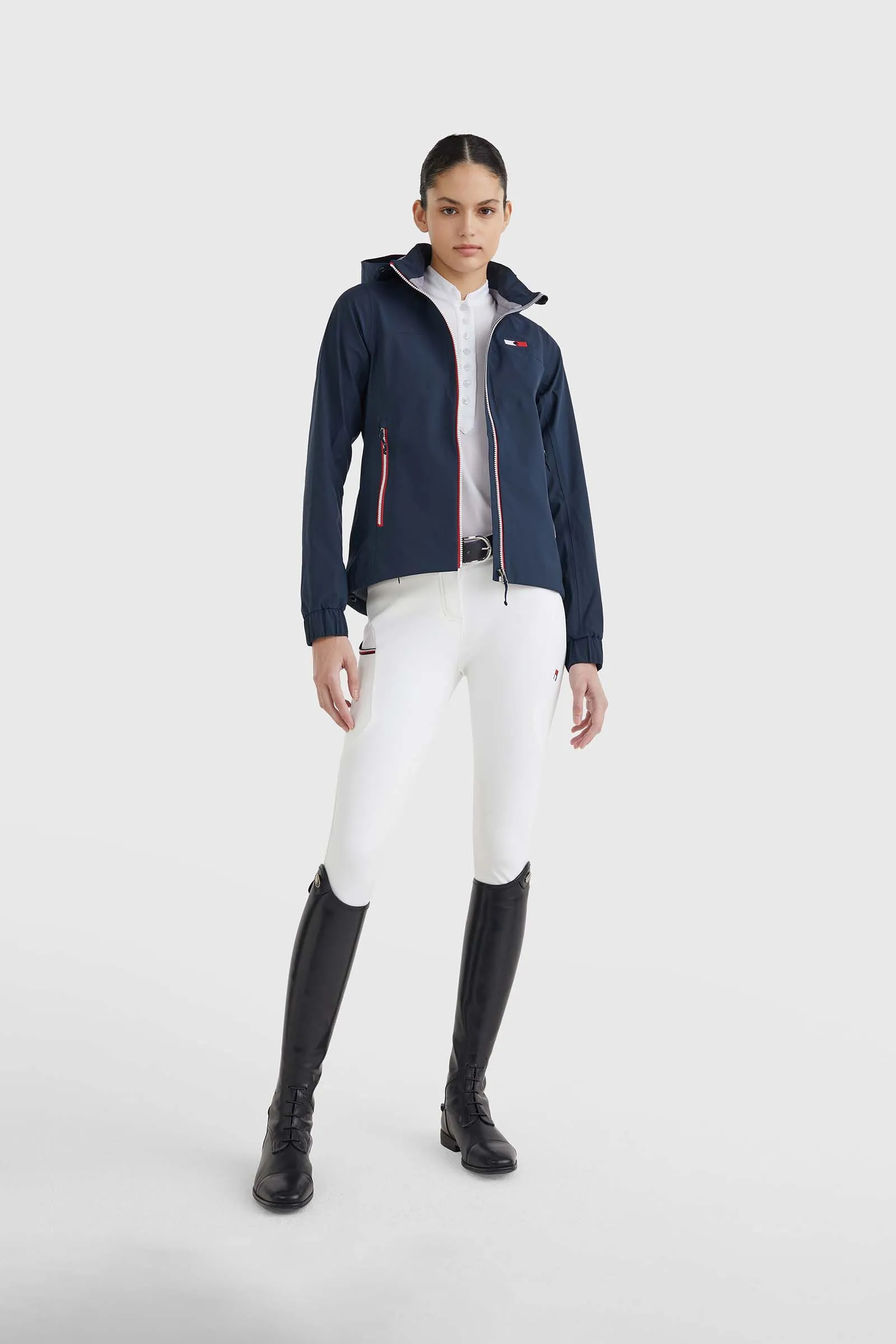 Tommy Hilfiger Equestrian Tommy Hilfiger Equestrian Unicolor Women's Rain Jacket