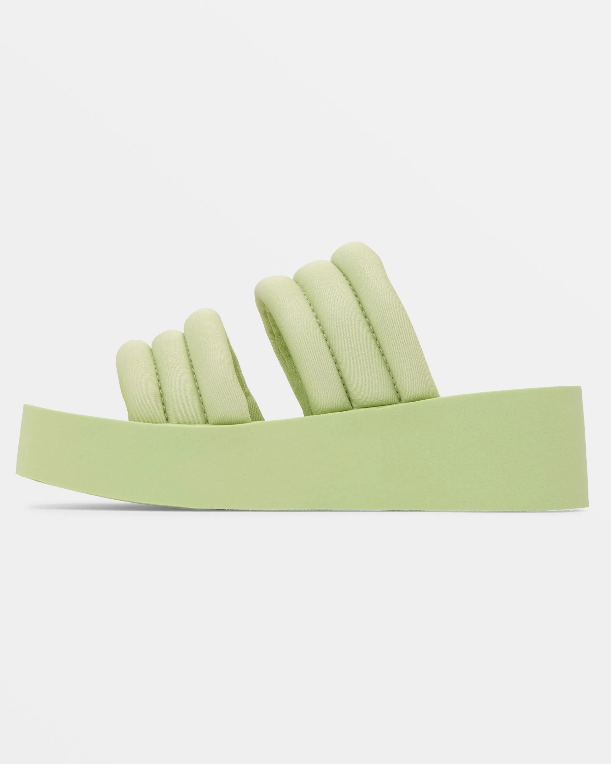 Totally Tubular Slide Sandals - Pistachio Green