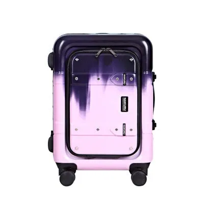 Unisex 20 24 29 Inch Aluminum Frame Rolling Luggage Trolley Suitcase