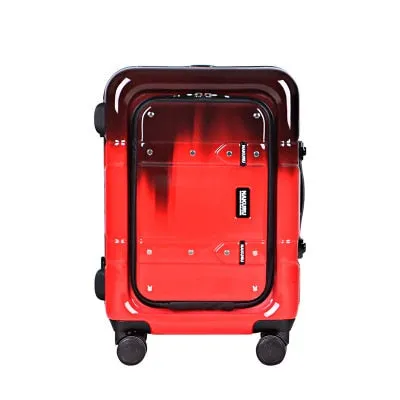 Unisex 20 24 29 Inch Aluminum Frame Rolling Luggage Trolley Suitcase