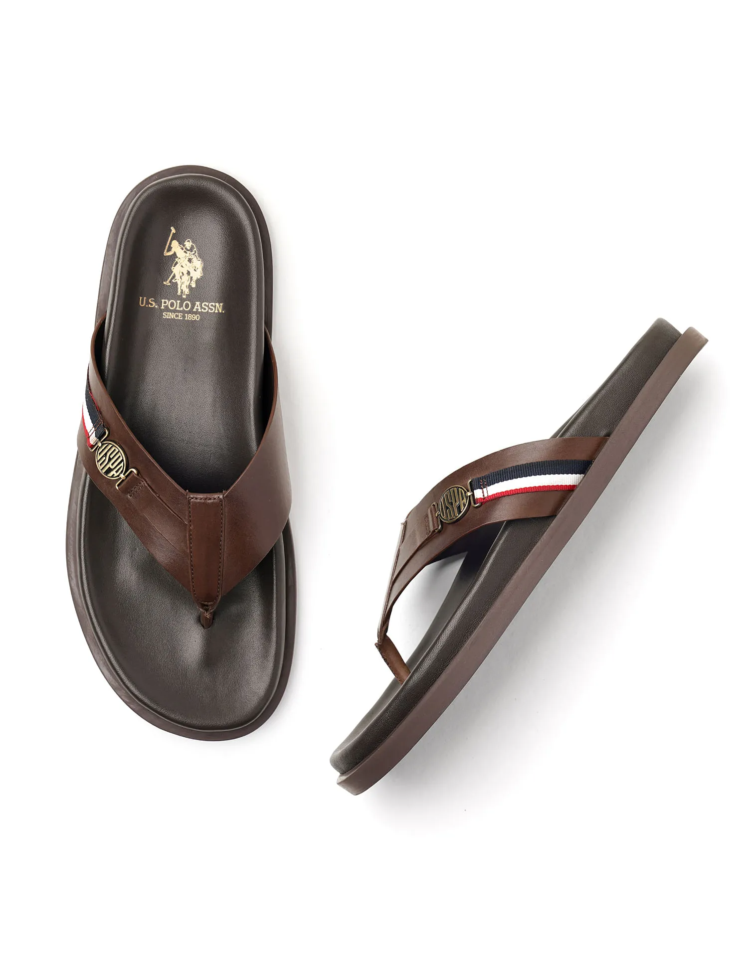 U.S. Polo Assn. Buckle Strap Jim Sandals