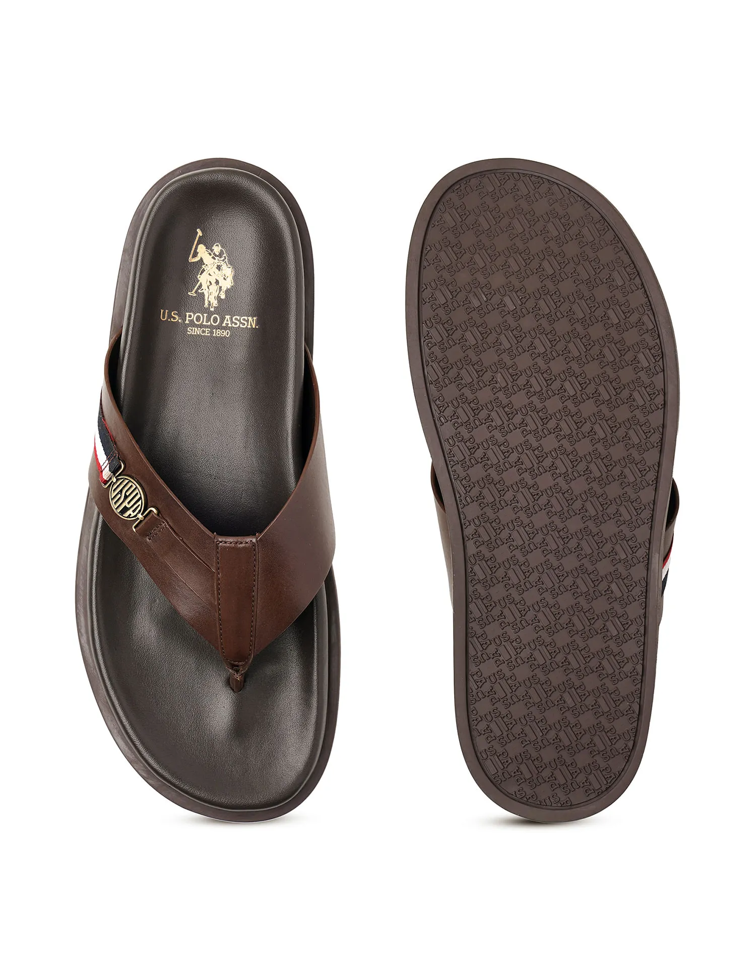 U.S. Polo Assn. Buckle Strap Jim Sandals