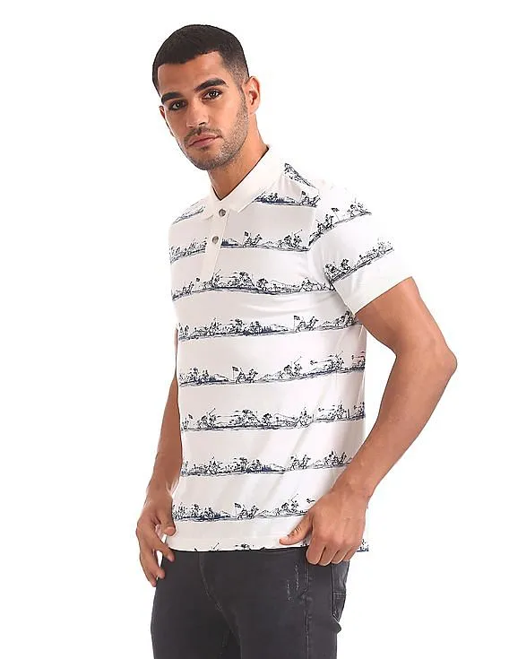 U.S. Polo Assn. Denim Co. Regular Fit Printed Polo Shirt