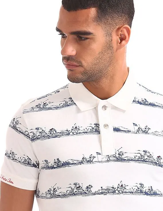 U.S. Polo Assn. Denim Co. Regular Fit Printed Polo Shirt