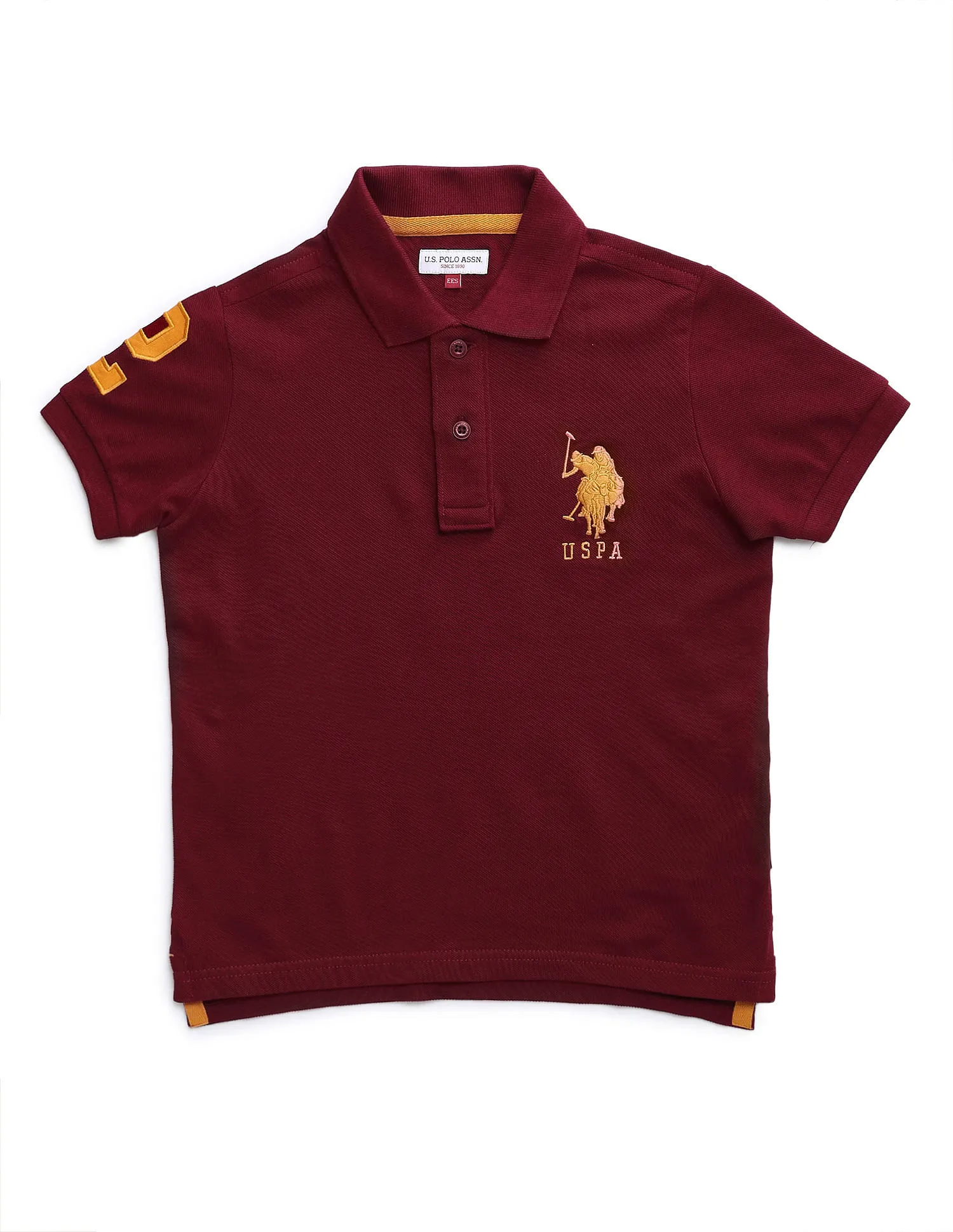 U.S. Polo Assn. Kids Boys Regular Solid Polo Shirt