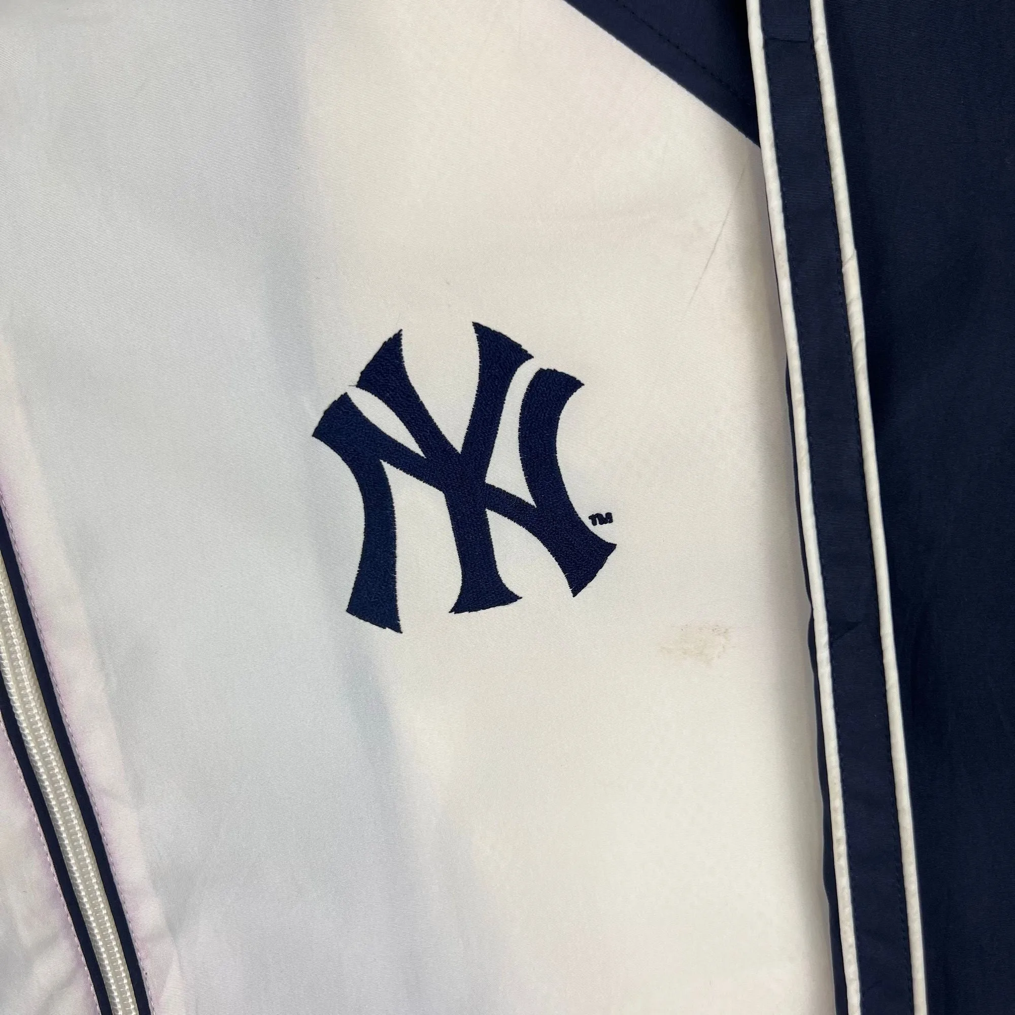 Vintage MLB New York Yankees Track Jacket Navy White