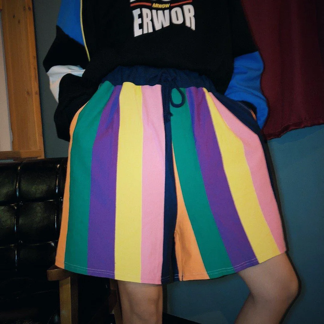 Vintage Rainbow Shorts