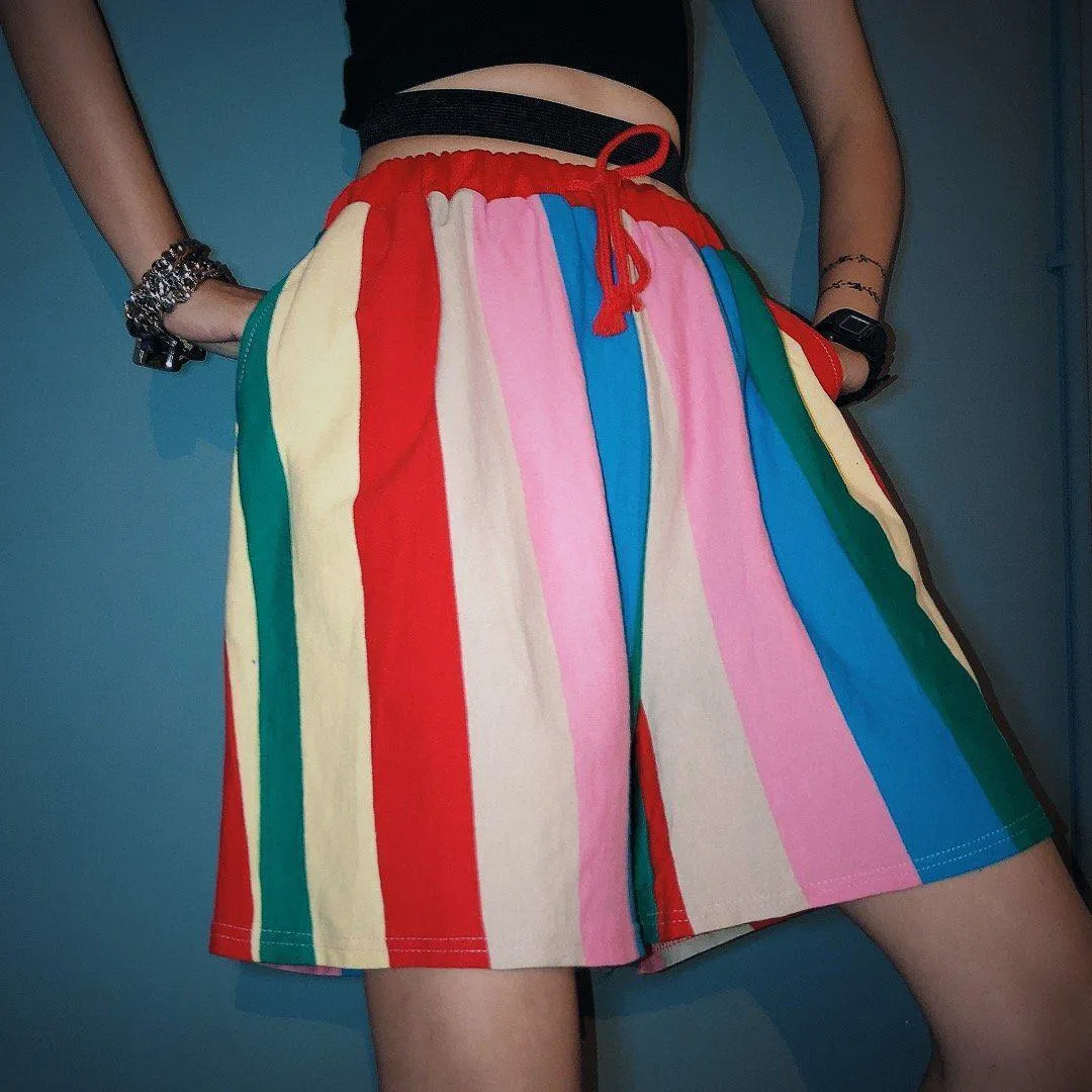 Vintage Rainbow Shorts