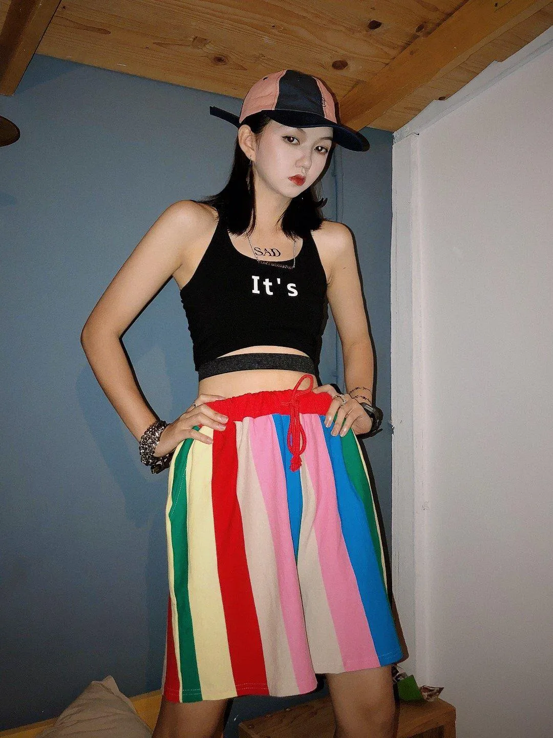 Vintage Rainbow Shorts