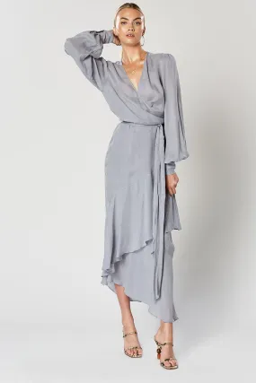 ----Winona   ----Cosmo Wrap Dress - Blue ---