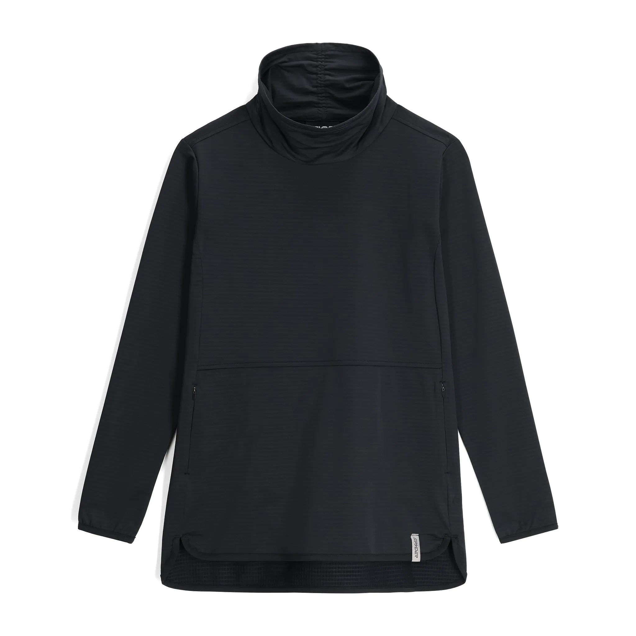 Womens Gridweb Tech Pullover - Black