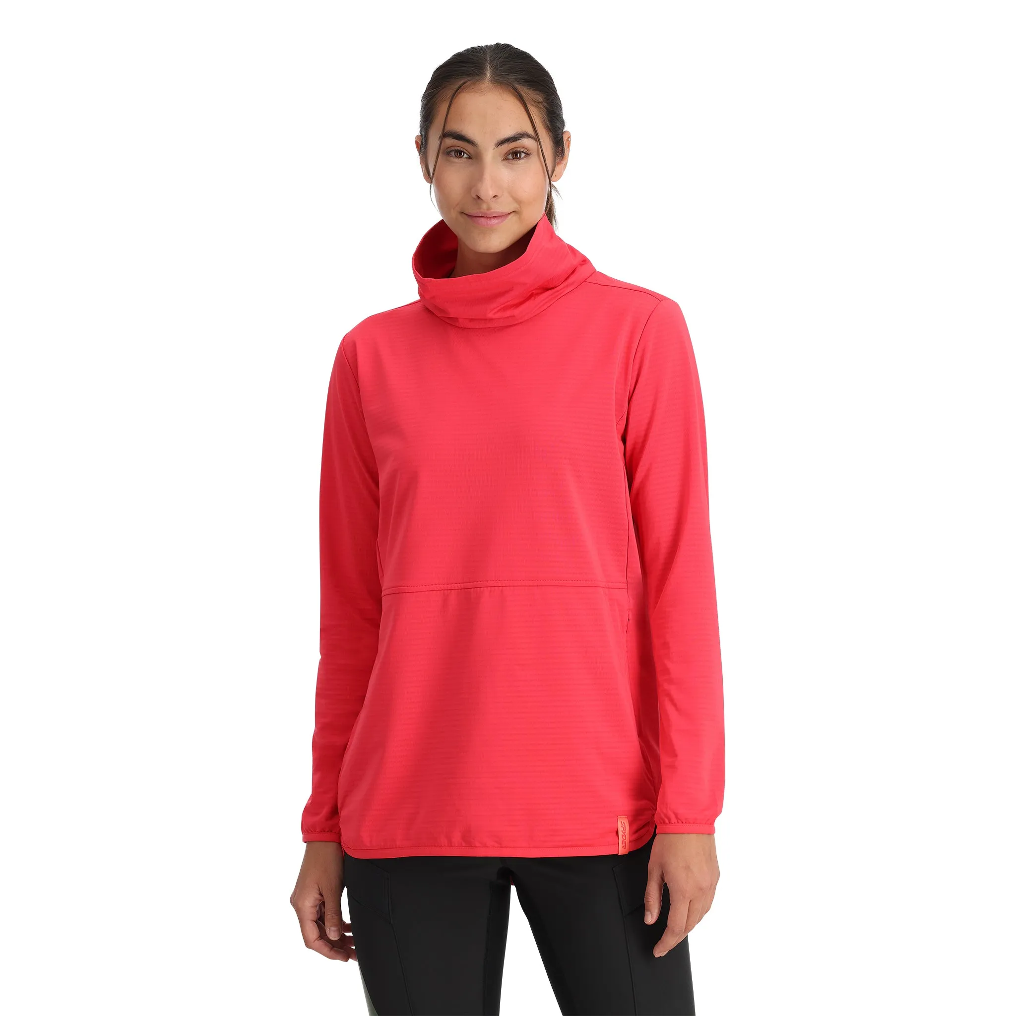 Womens Gridweb Tech Pullover - Prism Pink