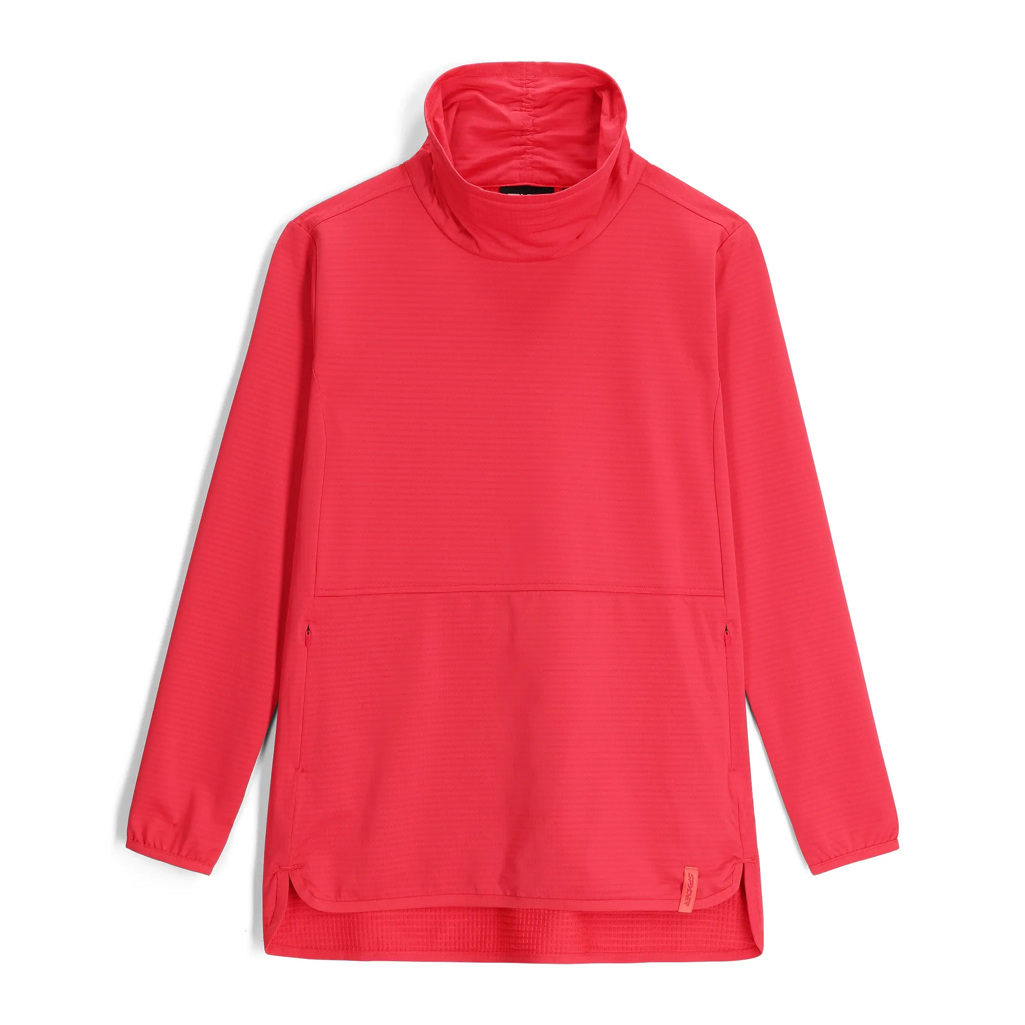 Womens Gridweb Tech Pullover - Prism Pink