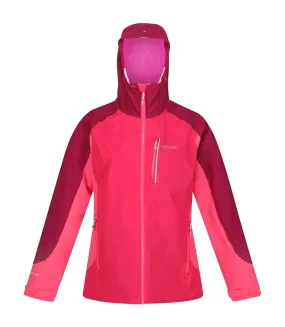 Womens/ladies highton pro waterproof jacket rethink pink/wild plum Regatta