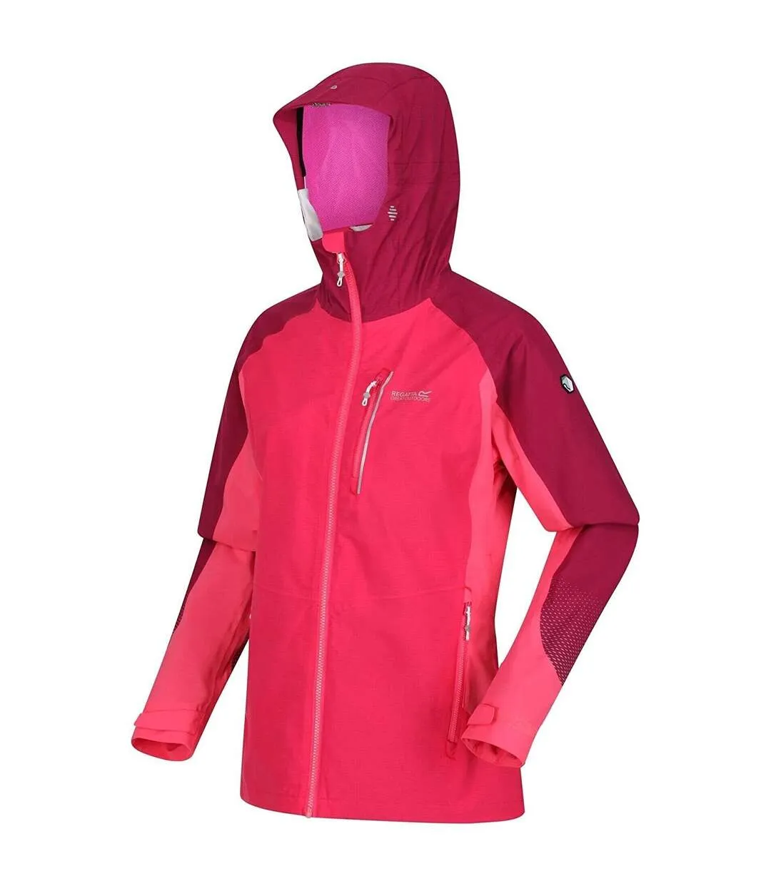 Womens/ladies highton pro waterproof jacket rethink pink/wild plum Regatta