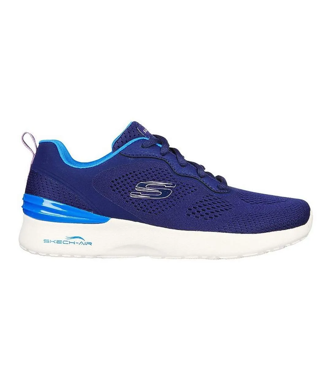 Womens/ladies skech-air dynamight new grind trainers navy/blue Skechers