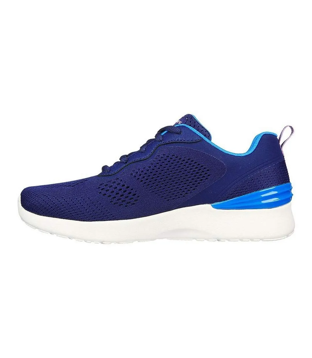 Womens/ladies skech-air dynamight new grind trainers navy/blue Skechers